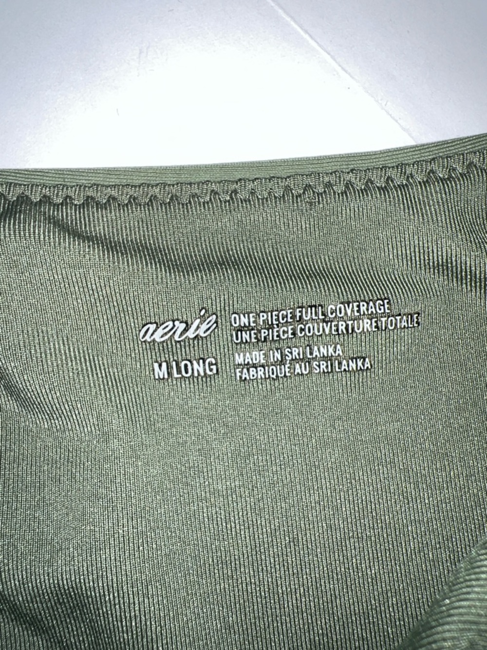 Aerie Olive Green One-Piece Swimsuit Womens Size M - Picture 11 of 11